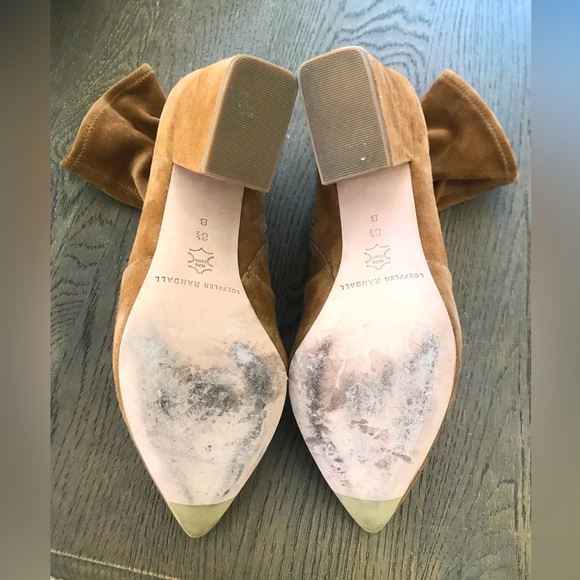 Isla Brown Suede Slim Ankle Bootie - Picture 3 of 3